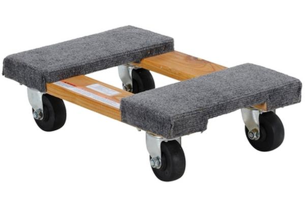 HDOC-1218-9 900 lbs 18 x 12 x 5 in. Hardwood Carpet End Dolly