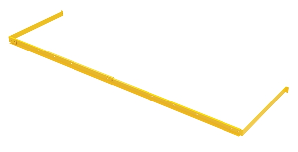 PGS-96-108-120 Steel Adjustable Pallet Guide Stop - Yellow