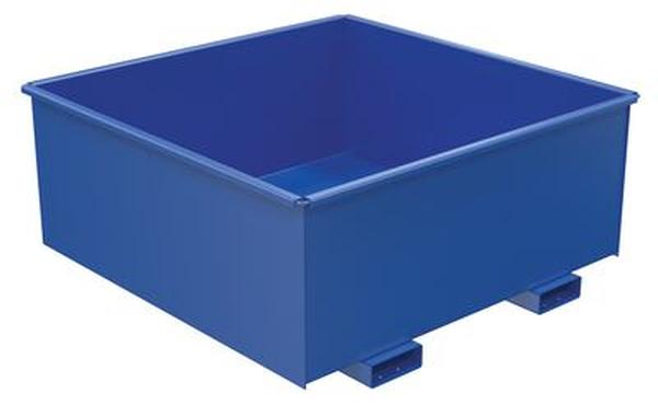 Picture of Vestil R-125-HD-BL 6000 lbs 1.25 cu. Yard Steel Rotating Heavy Duty Box Hopper - Blue