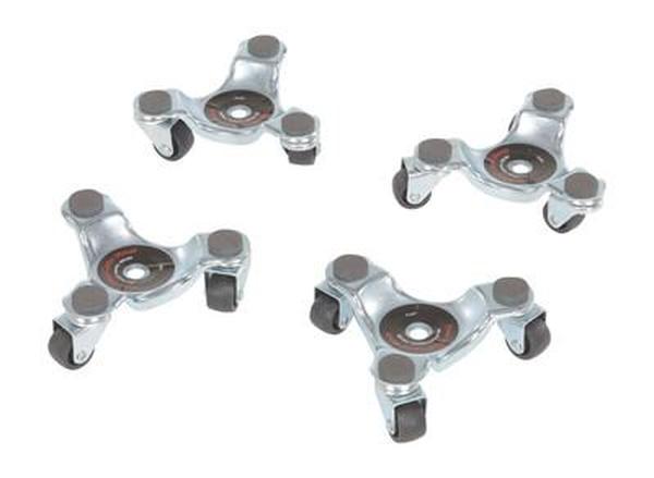 LEG-D-4PK 200 lbs 5.81 x 6.37 x 2.5 in. Steel Leg Dolly - Silver - Pack of 4