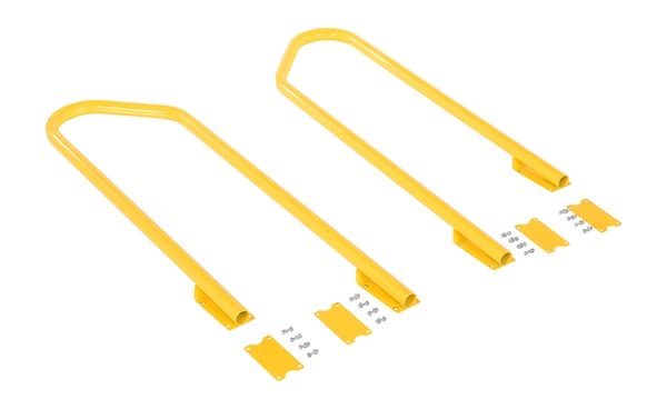 SPN-2-YL-HR-RF Steel Retro Fit Handrail Kit for 2 Step Poly Stool Models - Yellow