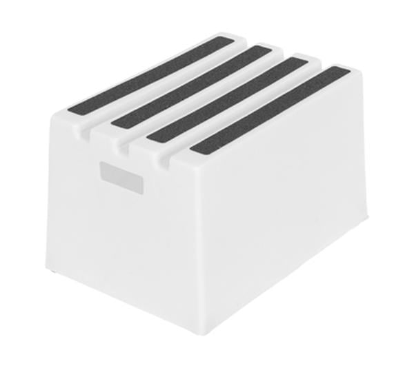 VST-1-WT Polyethylene Marine Step Stool with 1-Step - White