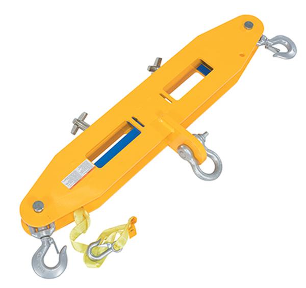 Steel Forklift Lifting Beam - Yellow - 40 x 4.87 in. - 6000 lbs Capacity