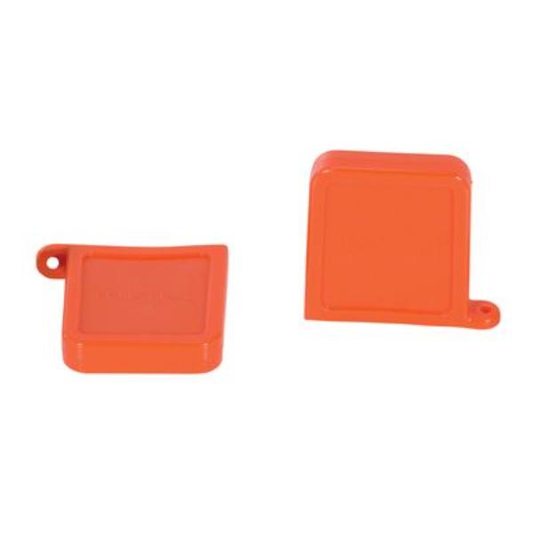 Picture of Vestil FPU-TN-45-M-OR Thin Polyurethane Magnetic Fork Tip Protector 5.63 x 0.75 in. Fork Pocket&#44; Orange