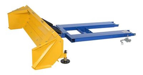SPB-VP-848-72 Steel Fork Mount Snow Pusher with 72 in. Blade - Blue & Yellow -  Vestil