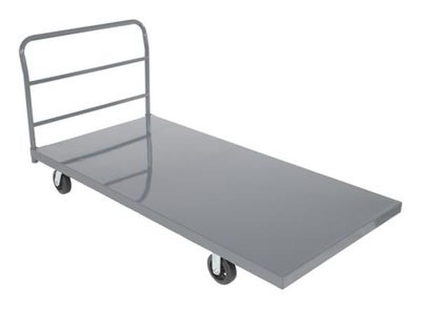 ECSPT-3672 2000 lbs 36 x 72 in. Steel Smooth Deck Platform Truck - Gray
