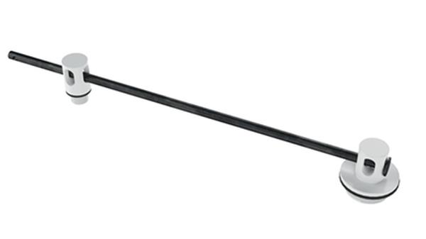 DDL-55-P 3 x 23.12 x 3 in. 55 gal Plastic Double Drum Lock - Black & White