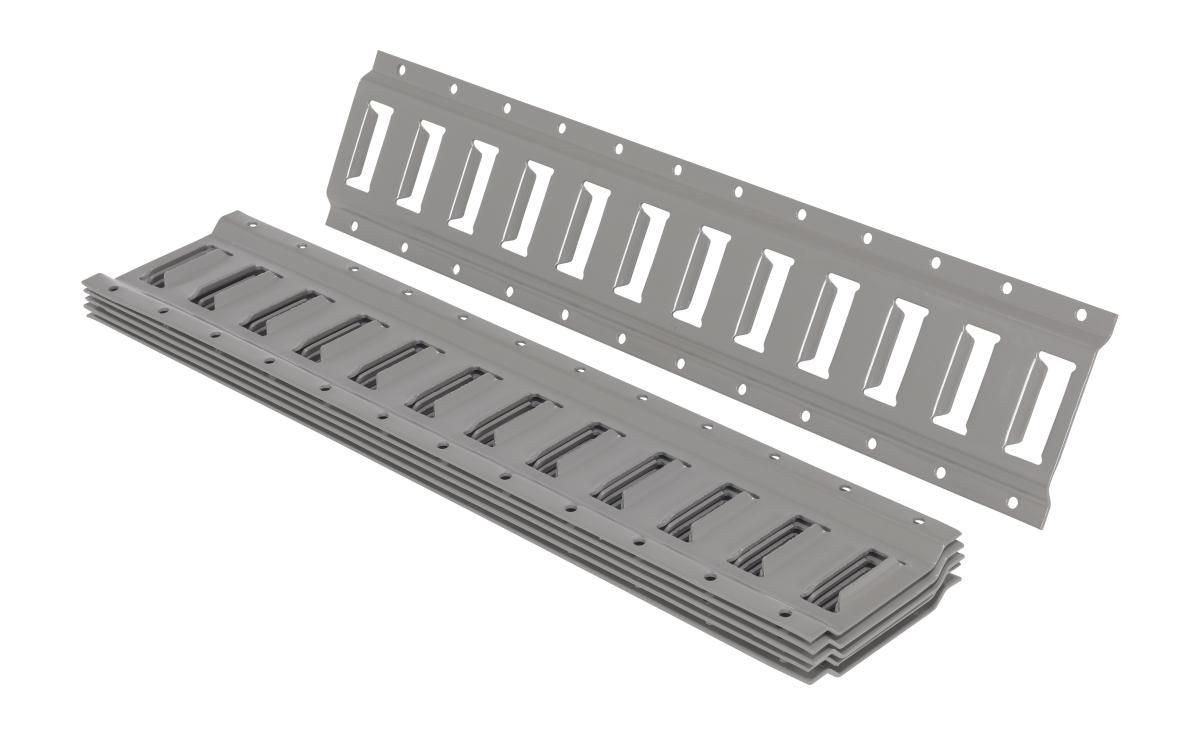 Picture of Vestil E-TRK-2-GY-6PK 2 ft. Steel E-Track&#44; Gray - Pack of 6
