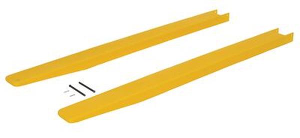 F5-60 5 x 60 in. Polyethylene Fork Blade Protectors - Yellow