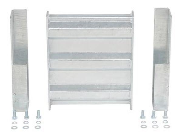 GR-F3R-DI-1-HDG 12 in. Galvanized Steel 3 Ribbed Drop-In Style Guard Rail, Gray