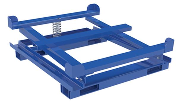 Picture of Vestil LBLK-IBC-TLT-FP 48.5 x 15.25 in. 4400 lbs Steel Intermediate Bulk Container Tilt Stand with Fork Pockets - Blue