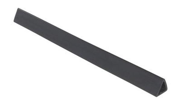 M-ET-2-48 48 x 3.62 x 3.75 in. Molded Rubber Extruded Triangular Bumper - Black