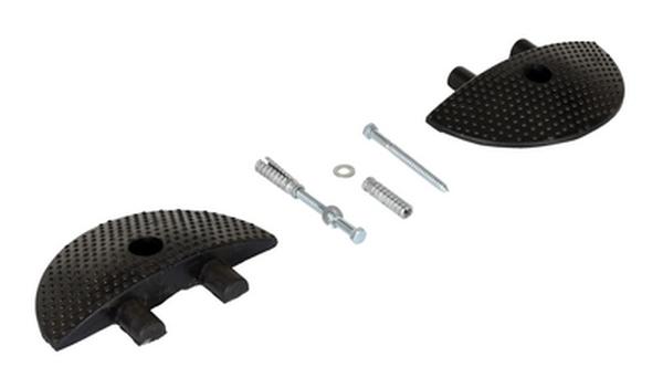 SBRY-CAP-C Rubber Heavy Duty Speed Bump Concrete End Caps - Black