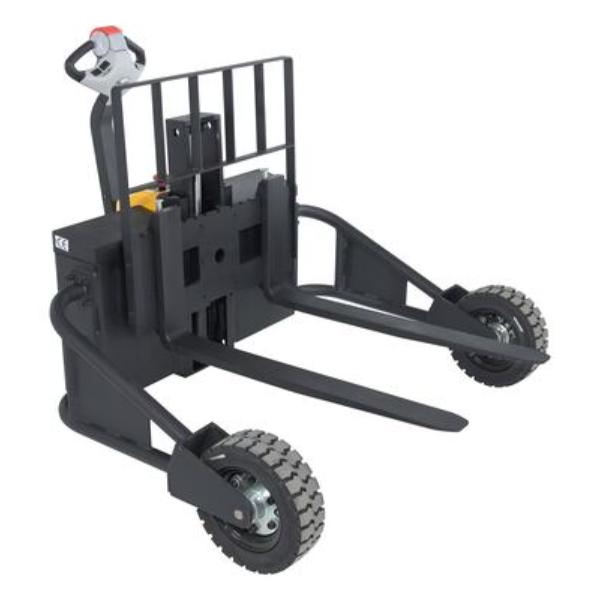 Picture of Vestil RT-EPT-2-48 Steel Rough Terrain Electric Pallet Truck - DC Powered AC Drive Motor 48 in. Inside Width - 2000 lbs - Black & Yellow