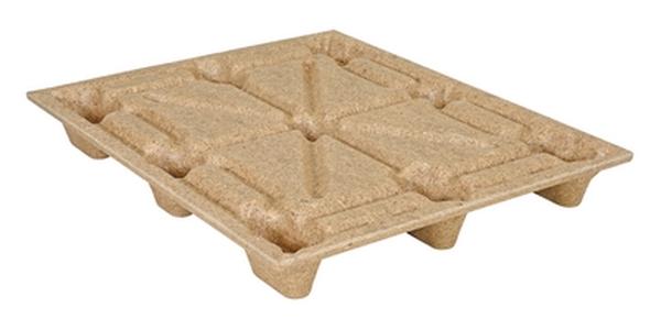 Picture of Vestil PWP-4840 2000 lbs 40.25 x 48.25 x 5.68 in. Recycled Nestable Pressed Wood Pallet - Brown