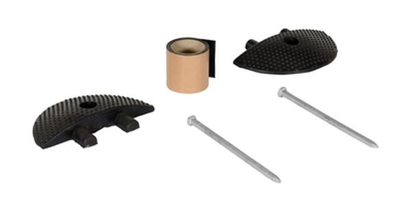 SBRY-CAP-A Rubber Heavy Duty Speed Bump Asphalt End Caps - Black