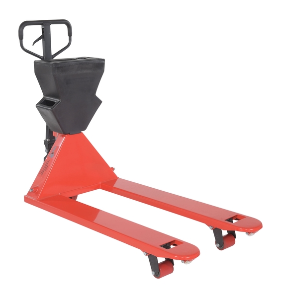 Picture of Vestil PM5-2748-UP-002 61.18 x 27 x 48 in. Steel & Plastic Pallet Truck - Red with Black P-Caddy
