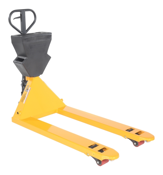 Picture of Vestil PM5-2748-Y-UP-002 61.18 x 27 x 48 in. Steel & Plastic Pallet Truck - Yellow with Black P-Caddy