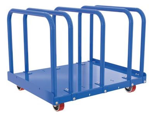 Picture of Vestil PRCT-HD-44-AB 4000 lbs 44 in. Steel Heavy Duty Adjustable Bay Panel Cart - Blue & Yellow