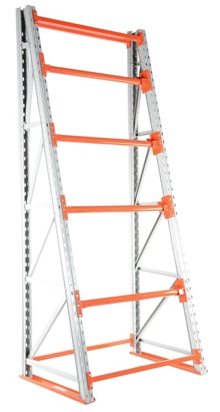 RERC-4410 36 x 51 x 120 in. Steel Reel Rack Starter Kit - White & Orange