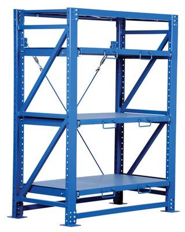 Picture of Vestil VRSOR-60 6000 lbs 32 x 60 x 80 in. Steel Heavy Duty Roll-Out Shelving - Blue