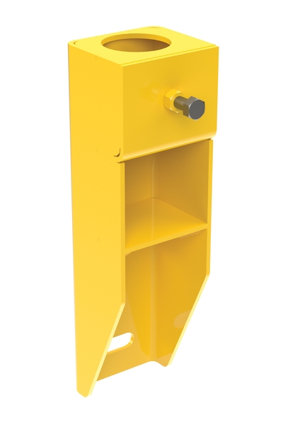 VDKR-VM1 Steel Vertical Wall Mount Handrail Socket Single Pocket