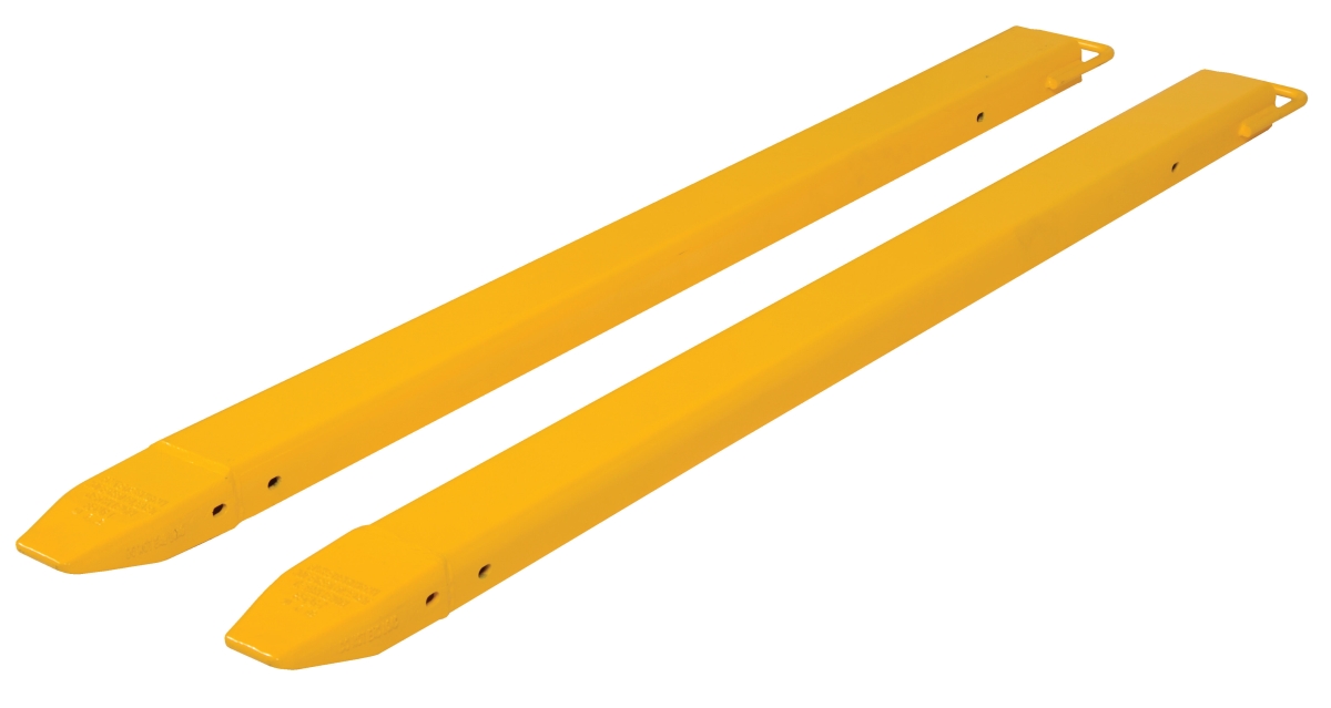 FE-5-72-EACH 5 x 72 in. Steel Single Fork Extension - 4000 lbs Capacity - Yellow