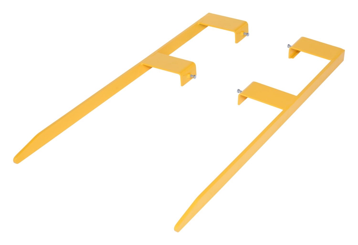 PM-FE-7-48 7 x 48 x 2 in. Steel Pallet Master Fork Extensions - Yellow