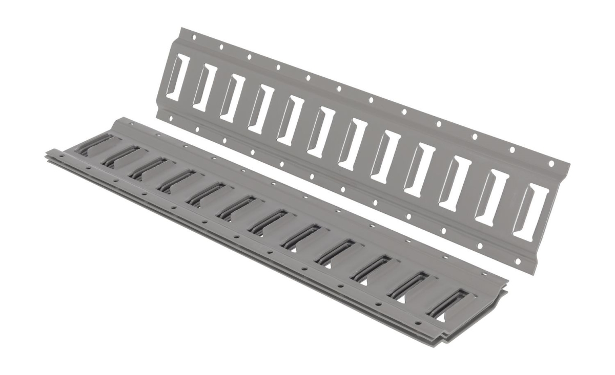 E-TRK-2-GY-4PK 2 ft. Length Steel E-Track - Gray - Pack of 4