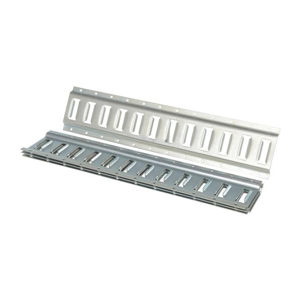E-TRK-2-ZN-4PK 2 ft. Length Steel Zinc Plated E-Track - Gray - Pack of 4