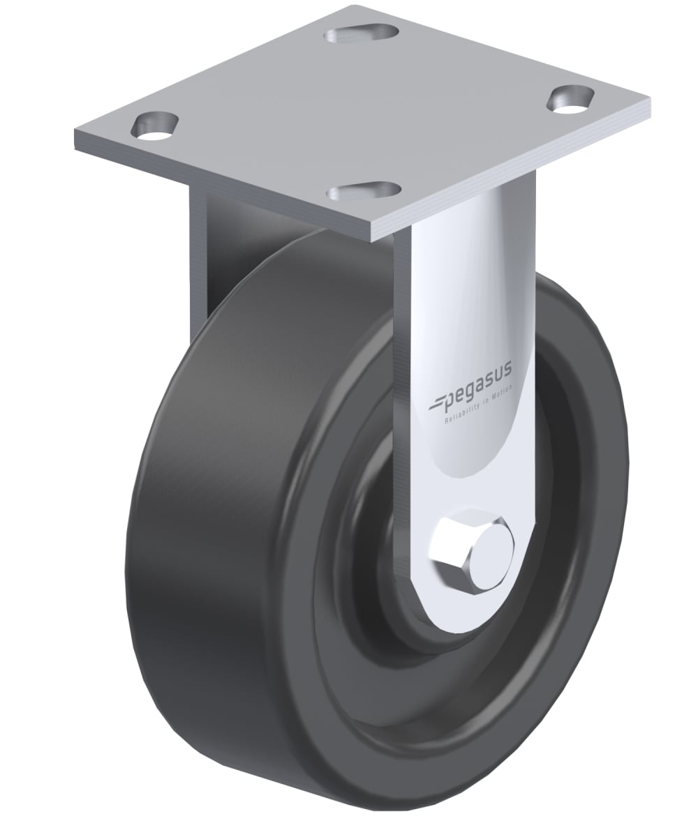 CST-BL-6X2PH-R  Phenolic Rigid Caster 6 In. Diameter x 2 In. Width 1,200 Lb. Capacity Black