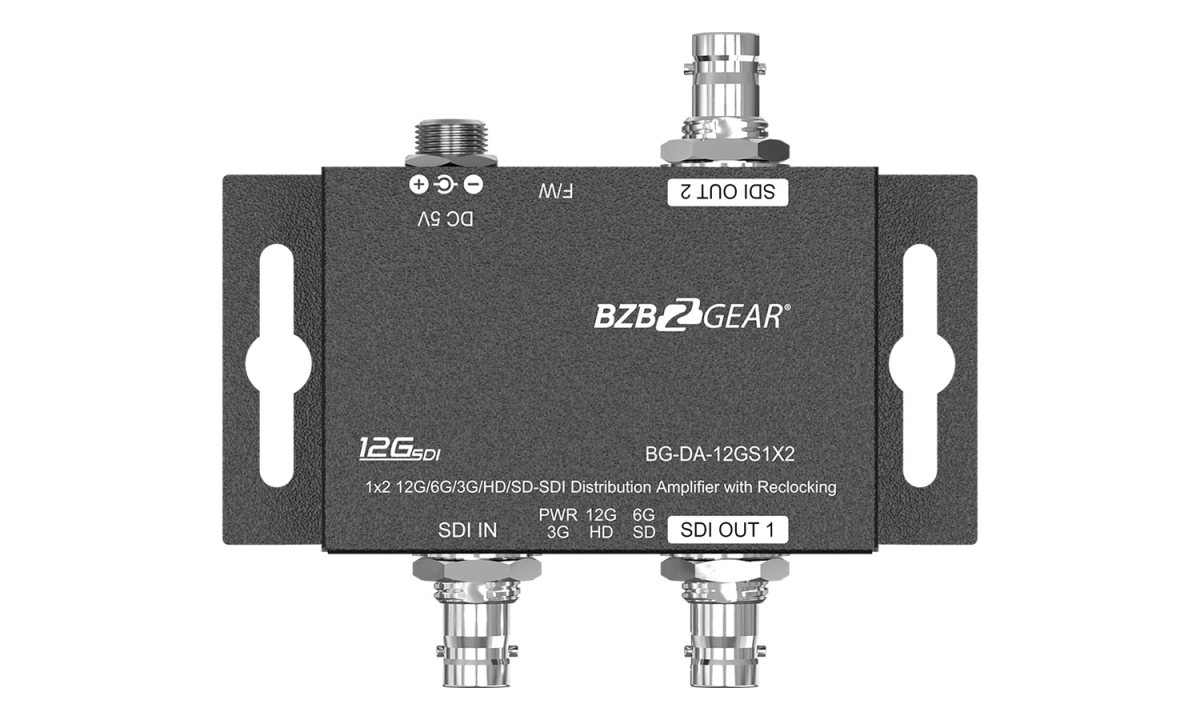 4K UHD 12G-SDI 1x2 Splitter/Distribution Amplifier