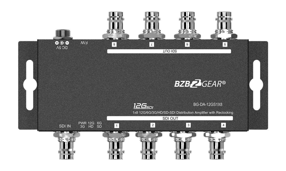 4K UHD 12G-SDI 1x8 Splitter/Distribution Amplifier
