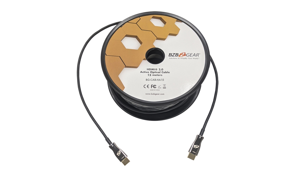 Picture of BZB Gear BG-CAB-HA15 HDMI 2.0 18Gbps 4K Active Optical Cable - 50 ft.