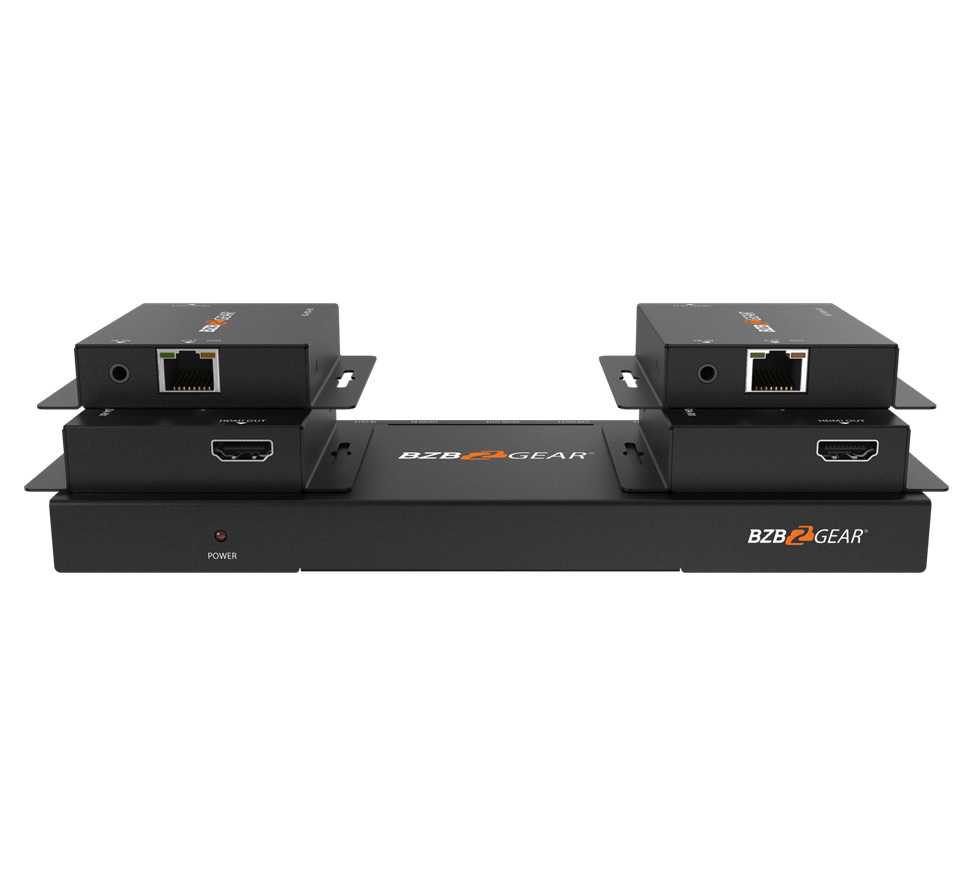 230 ft 1X4 1080P  4K30 HDMI Splitter  Distribution Amplifier Up to Over Single Category 5e67 Cable