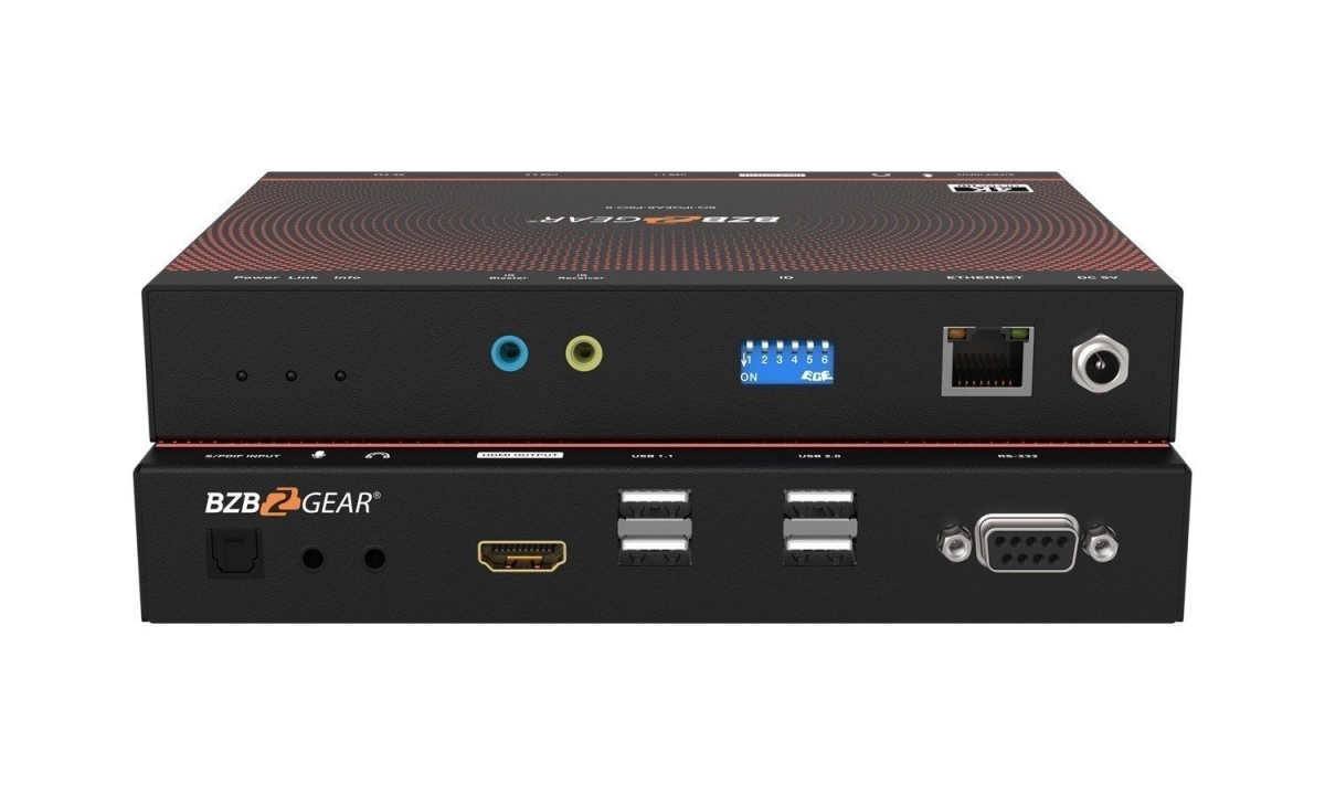 BG-IPGEAR-PRO-R 4K UHD HDMI 2.0 Over IP Multicast Receiver with Video Wall, KVM, USB & POE Support