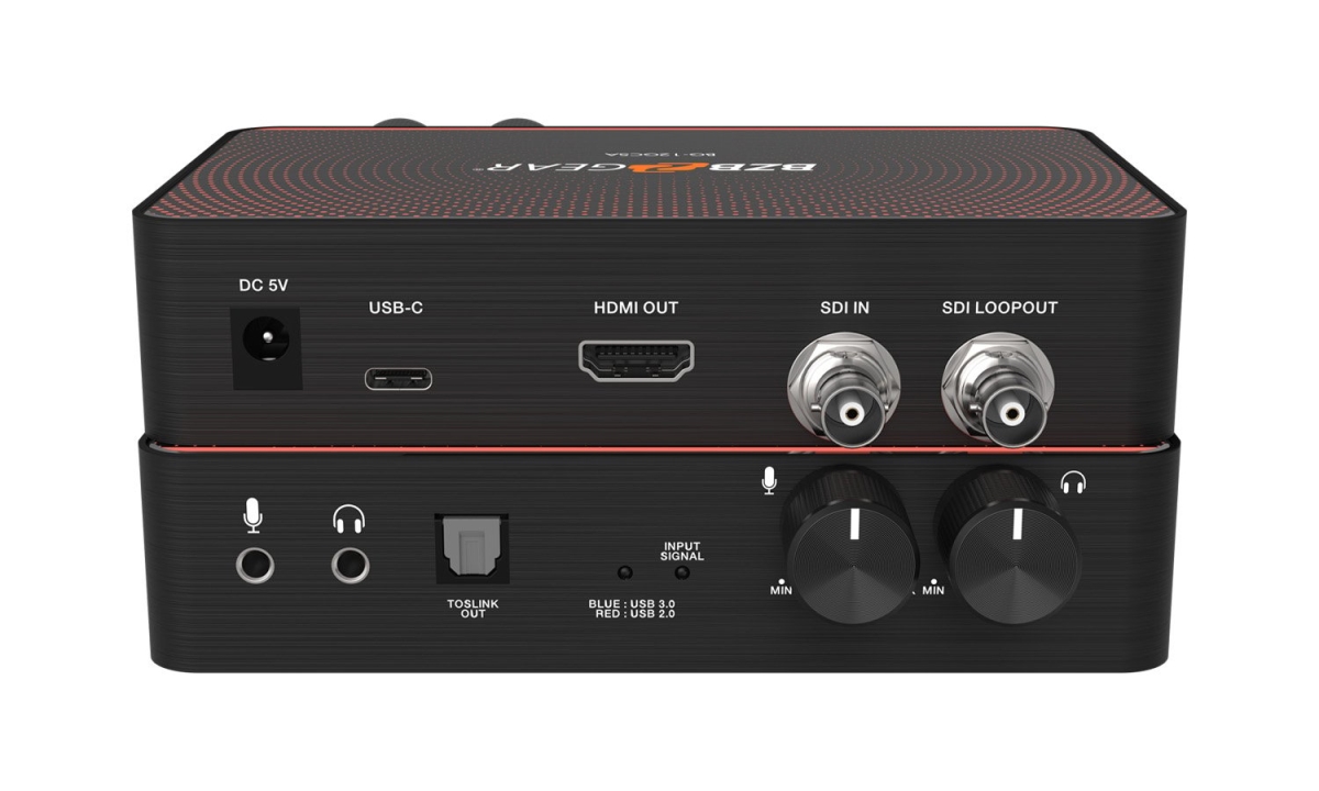 BG-12GCSA USB-C 12G-SDI Video Capture Card Box with Scaler & HDMI 2.0 & 12G-SDI Loop Out & Audio