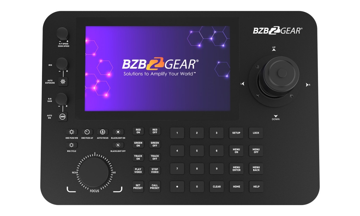 Picture of Bzbgear BG-Commander-Pro Professional Serial & IP PTZ Joystick Controller with Touchscreen & POE IP & RS-232 & 422 & 485