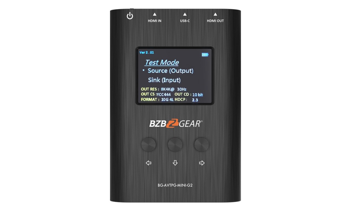 Picture of Bzbgear BG-AVTPG-MINI-G2 8K & 4K & 1080P HDMI 2.1 48Gpbs Portable Signal Test Generator & Analyzer