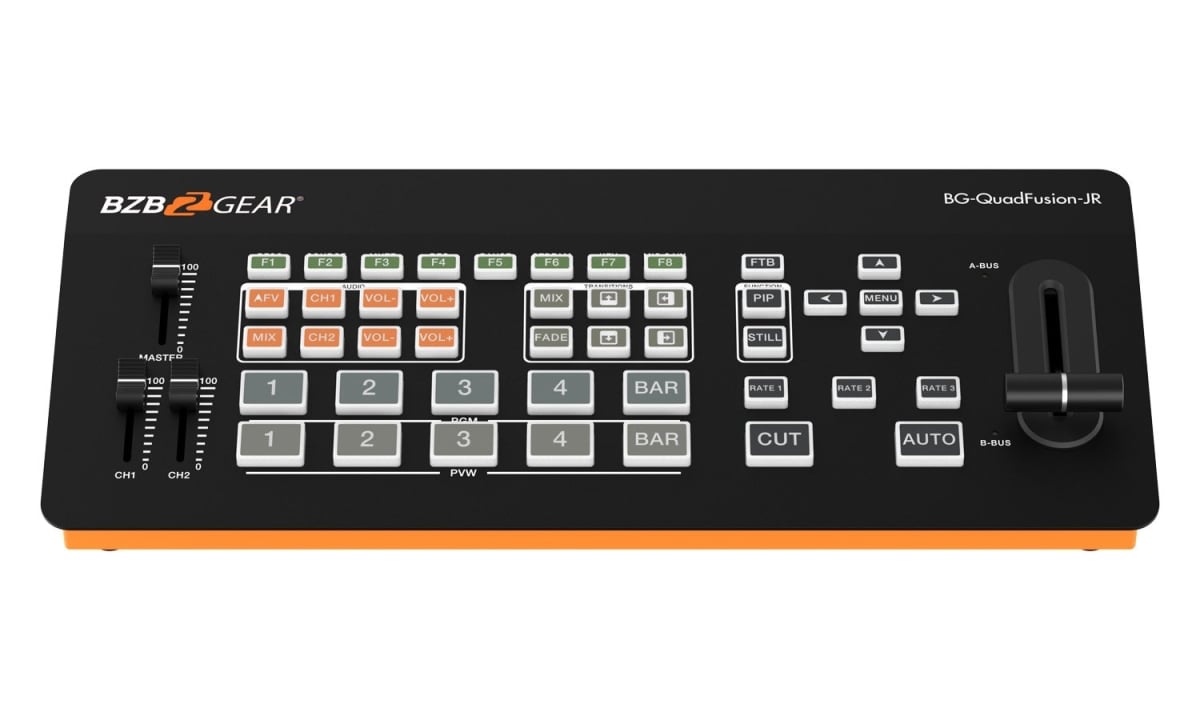 Picture of Bzbgear BG-QuadFusion-Jr 4-Channel 1080P FHD Live Streaming HDMI & DP Switcher Mixer with PIP & USB 3.0 Capture Card