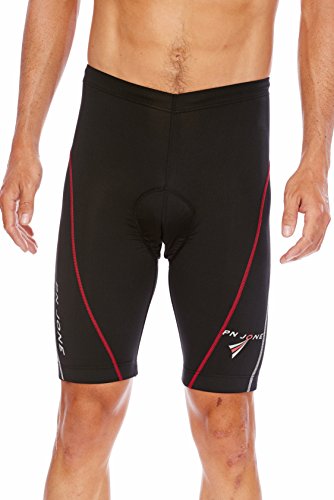 Picture of PN Jone FJ-QXWR-KXDL Mens Compression Cycling Leader Shorts&#44; Black - Small