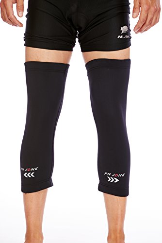 Picture of PN Jone 135A-BLK-S Unisex Thermafleece Knee Warmers, Black - Small