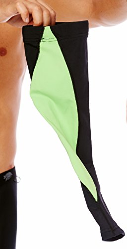 Picture of PN Jone 136-GRN-SML Unisex Thermafleece Arm Warmers, Green - Small