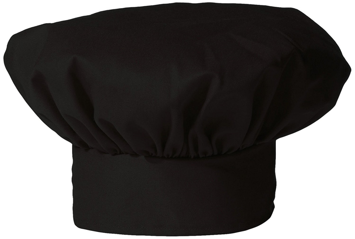 Picture of Uncommon Threads 0150-0100 Chef Hat Twill in Black 