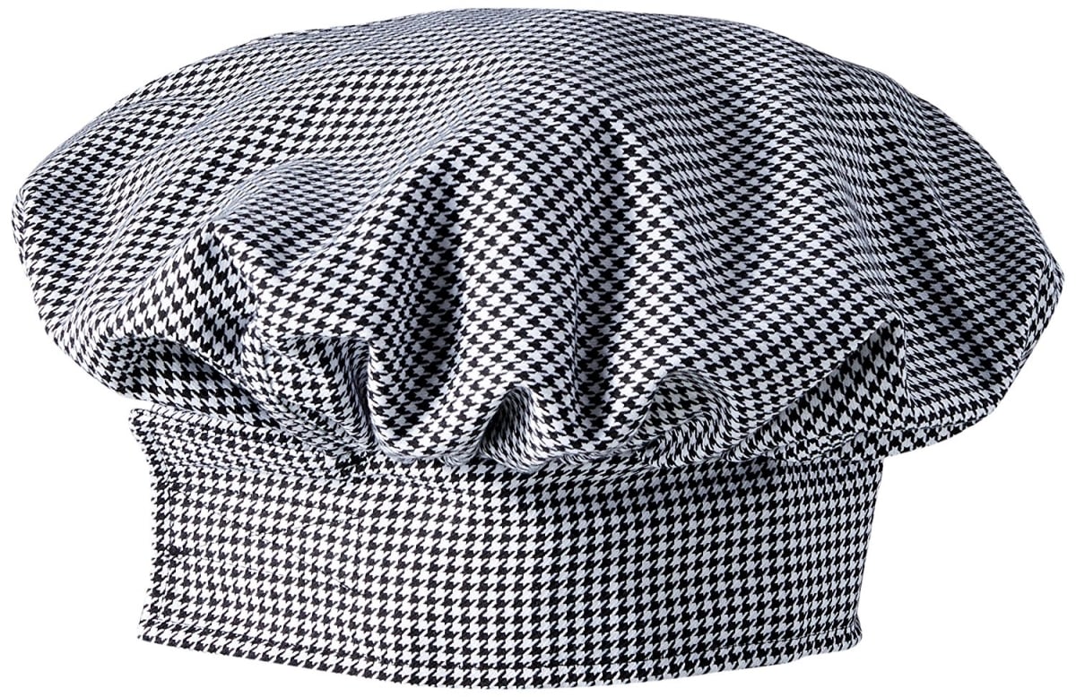 Picture of Uncommon Threads 0150-4000 Chef Hat Twill in Houndstooth 