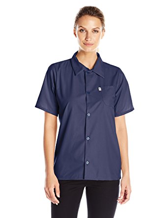 Picture of Vtex 0920-1601 Uncommon Threads Womens Utility Shirt 5 Button, Navy - Extra Small
