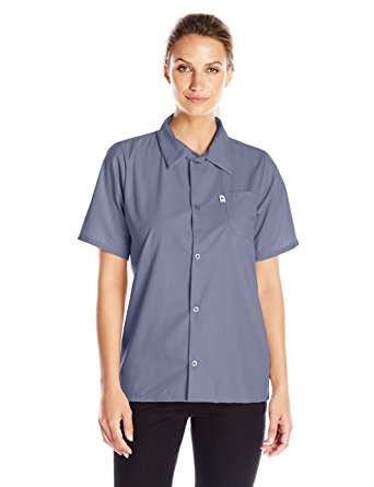 Picture of Vtex 0920-6205 Uncommon Threads Womens Utility Shirt 5 Button, Steel - Extra Large