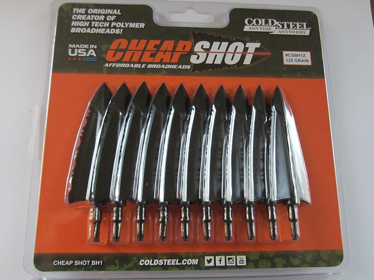 Picture of Cold Steel CSBH1Z No.1 Cheap Shot Broad Head&#44; Pack of 10