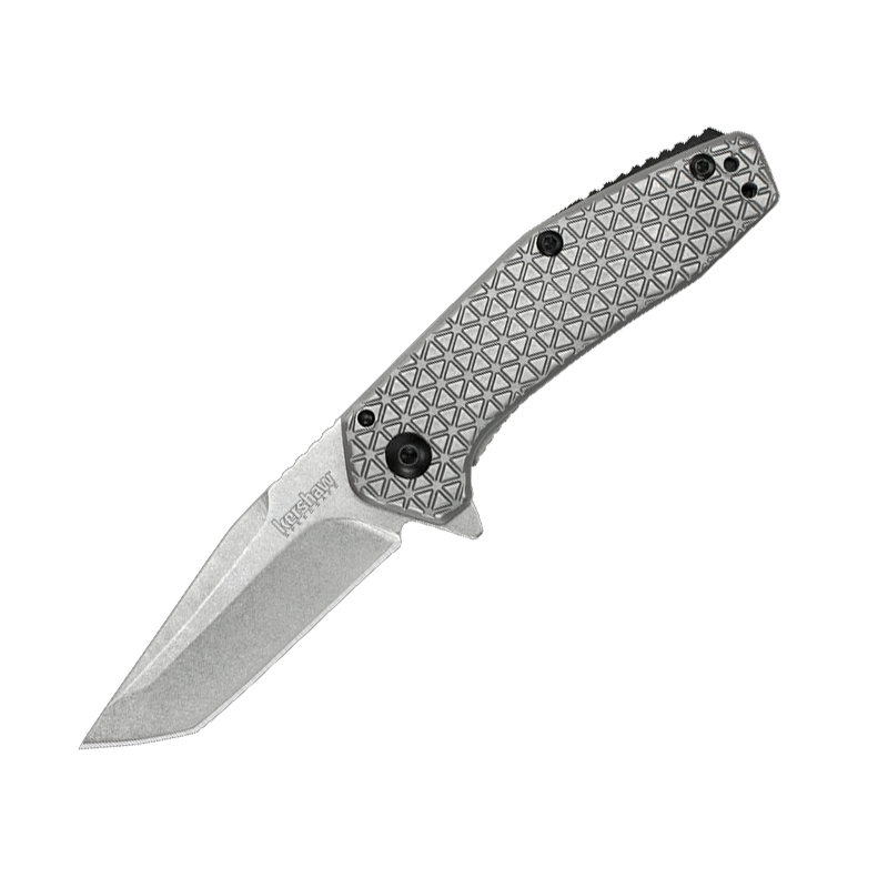 1324 Cathode Assisted Flipper 2.25 in. Stonewashed Tanto Blade for Stainless Steel Handle