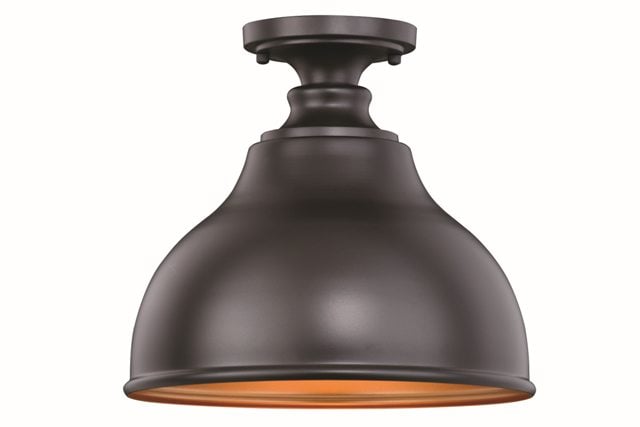 Picture of Vaxcel International T0315 11 in.Delano Semi - Flush Mount, Oil Burnished Bronze